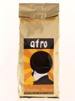 Close-up of a bag of coffee