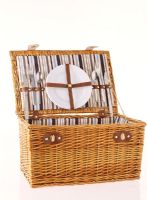Open picnic basket