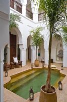 Moroccan courtyard garden 