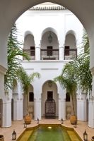 Moroccan courtyard garden 