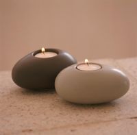 Close-up of votive candle holders