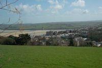 Looking down on Padstow