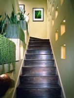 Dark Hardwood Staircase