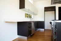 Modern Kitchen with Hardwood Floor