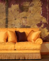 View of sofa with cushions