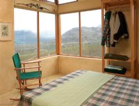 Bedroom with a rural view