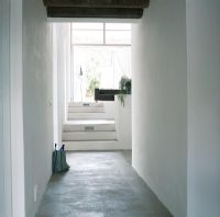 Modern home empty hallway