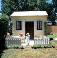 A childs garden playhouse