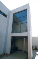 Modern home facade and doorway