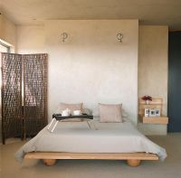 Bedroom with futon bed