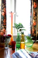 Collection of colourful vases