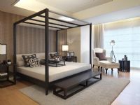 Modern four poster bed