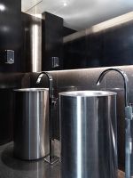 Large cylindrical modern sinks