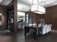 Dining table in modern dining room
