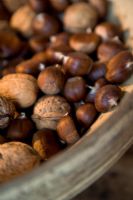 Close up of nuts in a bowl 
