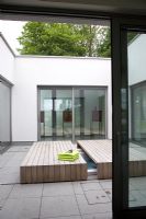 Concealed jacuzzi on modern terrace 