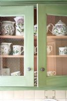 Portmerion china in kitchen cupboard