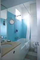 Modern blue bathroom 