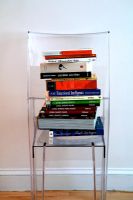 Books on chair