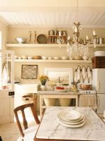 Country kitchen with dining table 