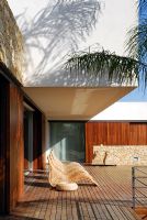 Modern decking with loungers