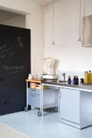 Contemporary kitchen with vintage scales 