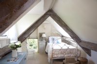 Country style bedroom in loft