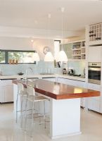 Modern kitchen with kitchen worktop