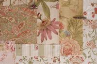 Floral pattern fabric samples