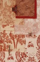 Toile style fabric samples