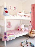 Toys and bunk bed in bedroom 