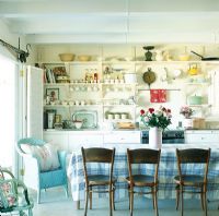 Country style kitchen with dining table