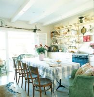 Country  kitchen with dining table