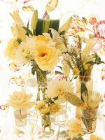A collection of flower bouquets