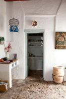 Hallway in mediterranean home