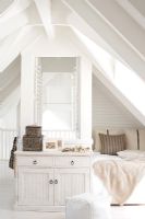 Modern white bedroom 