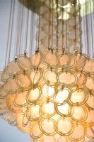 Modern retro glass chandelier