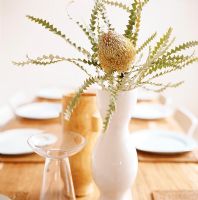 dried flower on dining table