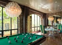 Dining room with pool table