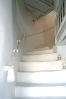 White hallway and staircase