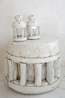 Lanterns on stool