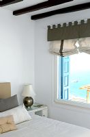 Modern bedroom with seaview