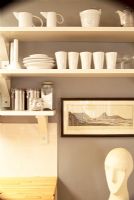 Modern kitchen shelves 