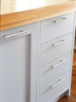 Close-up of kitchen cabinet and drawers