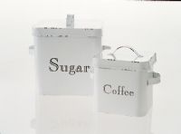 Coffee and sugar canisters 