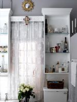 Cabinet in classic bathroom 