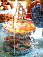 Cake stand full of sweets 