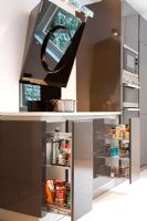 Modern kitchen units and hob