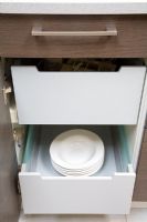 Bowls in kitchen unit drawer 