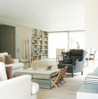 Modern open plan living room 